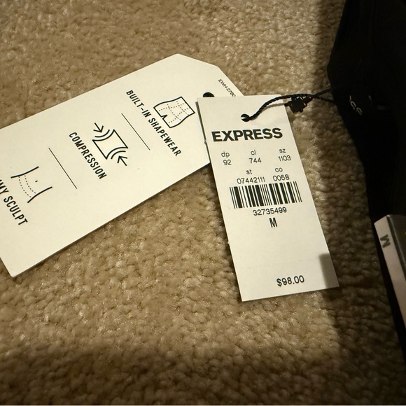 Express Black Skyscraper Super High-Rise Pants - Picture 4 of 7